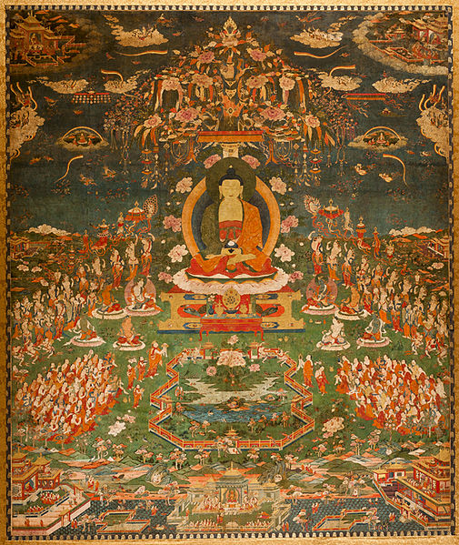 Amitabha in Sukhavati Paradise
