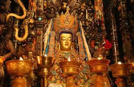 The Main Buddha Statue in Lhasa Jokhang Temple
